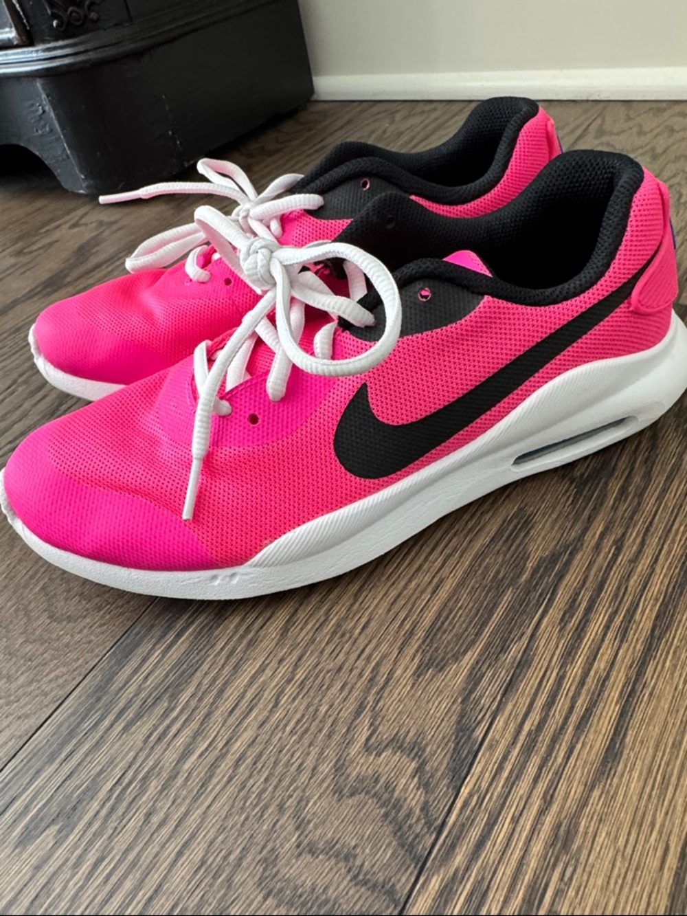 Nike Kids Pink and Black Air Sneakers